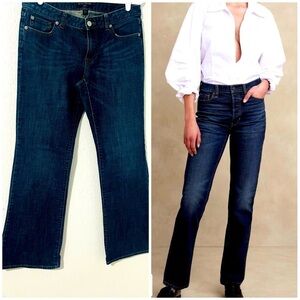 Banana Republic Factory Women 99% Cotton Dark Wash Bootcut Jeans Size 28/6R EUC